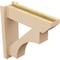 Ekena Millwork 8-in W x 24-in D x 28-in H Westlake Slat Rough Cedar Woodgrain TimberThane Outlooker, Primed Tan OUTUR080X24X28WTL24RCPR - alternate 6